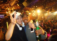 Snow with a Chinese girl inside Club Phebe in Shanghai, China