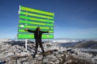 Proud Moment - Here I am standing on Africa's highest point - Kilimanjaro's Uhuru Peak 5895m